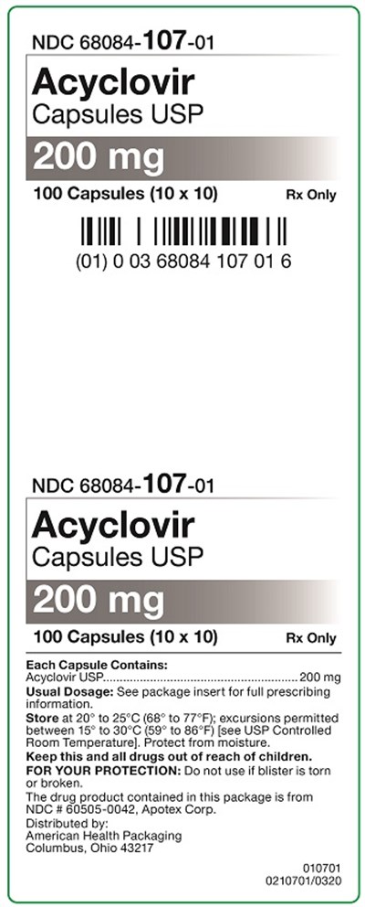 200 mg Acyclovir Carton